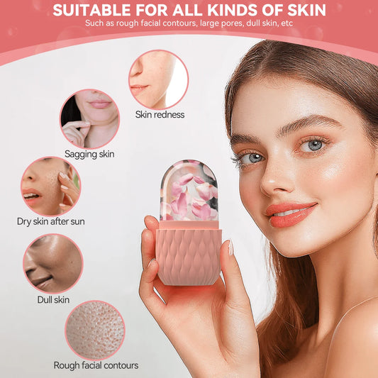 Lot 1/2/3 pièces – Set de Soin Visage Ice Face Roller & Gua Sha Tool – DUTRIEUX